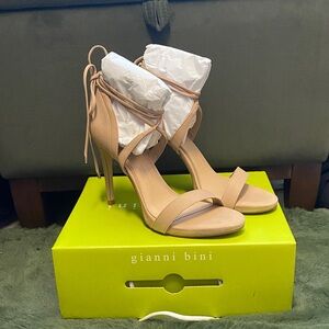 Gianni Bini Nude Strappy Heels